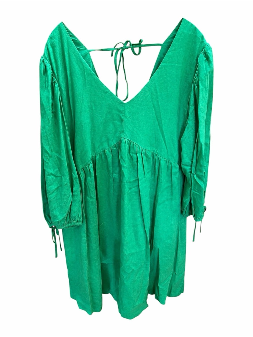 Every (Dillards) | Green V-Neck Long Sleeve Dress
